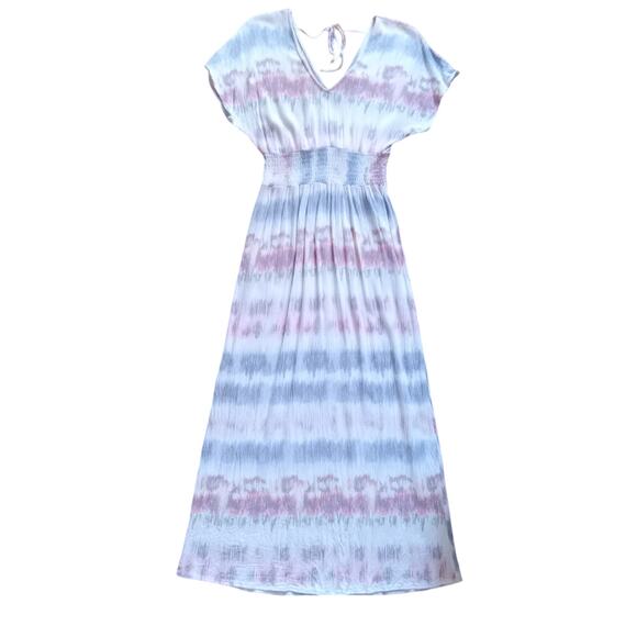 Bebop Tie Dye Short Sleeve Maxi Dress Size Medium - Picture 2 of 10